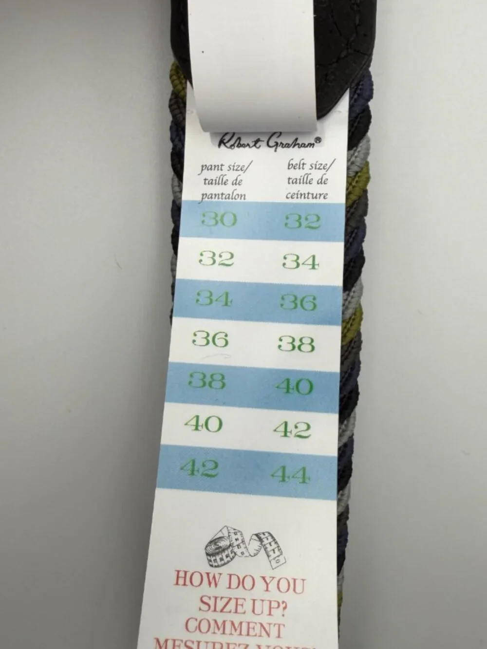 Robert Graham Braided Belt in Black, Navy, Olive, Gray